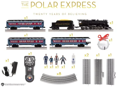 THE POLAR EXPRESS 20th Anniversary LionChief Set w/ Bluetooth 5.0 **O Scale - Lionel - Image 2